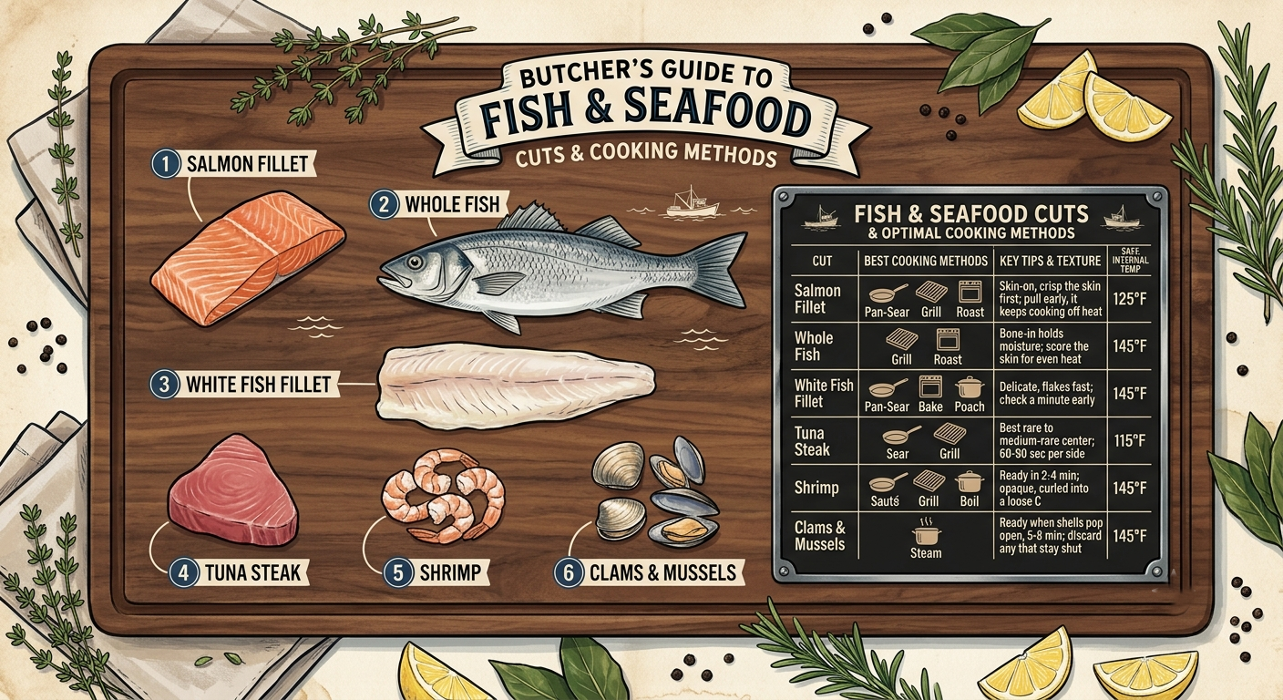 Fish & Seafood cuts diagram