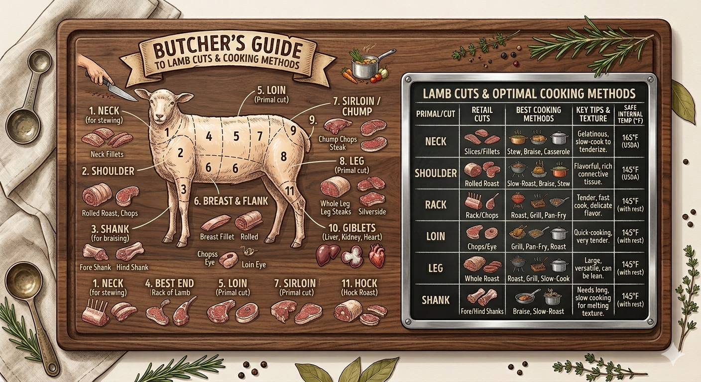 Lamb cuts diagram