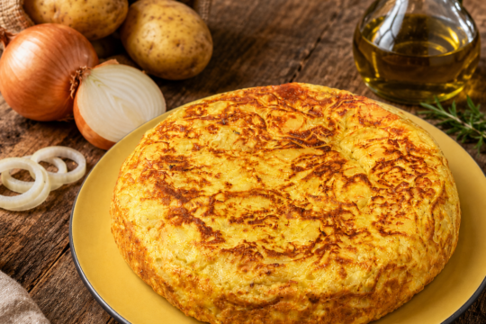 Tortilla Española Recipe (Modern Twist) — All the golden, egg-rich depth of a proper Spanish tortilla — silky potatoes, that satisfying